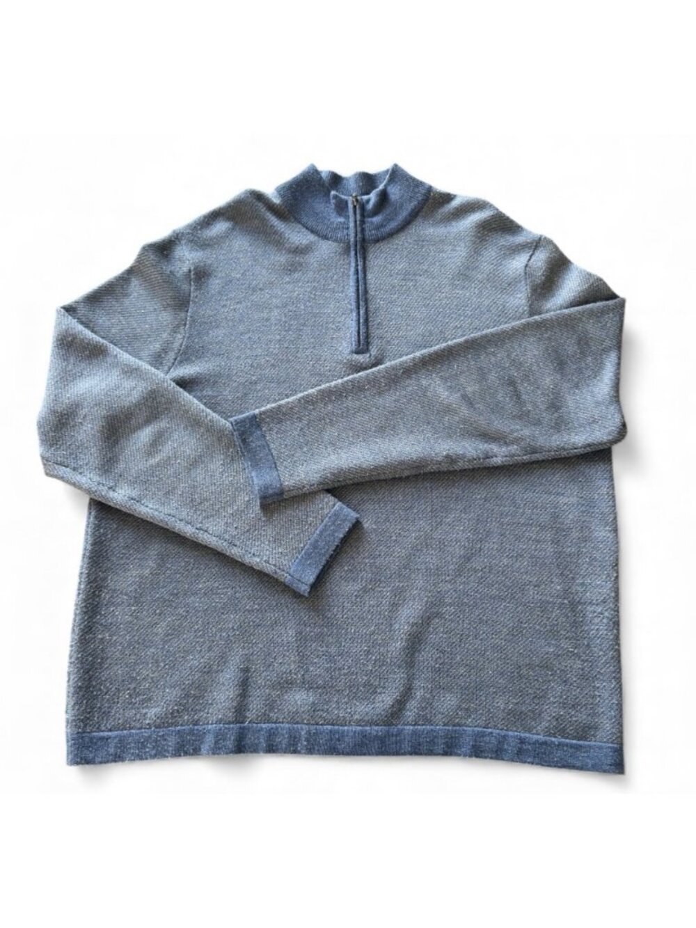 Toscano Firenze Men's Merino Blend 1/4 Zip Sweater